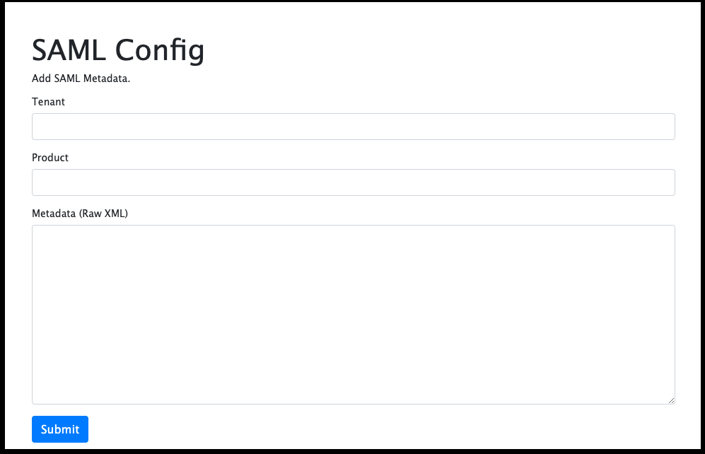 SAML Config
